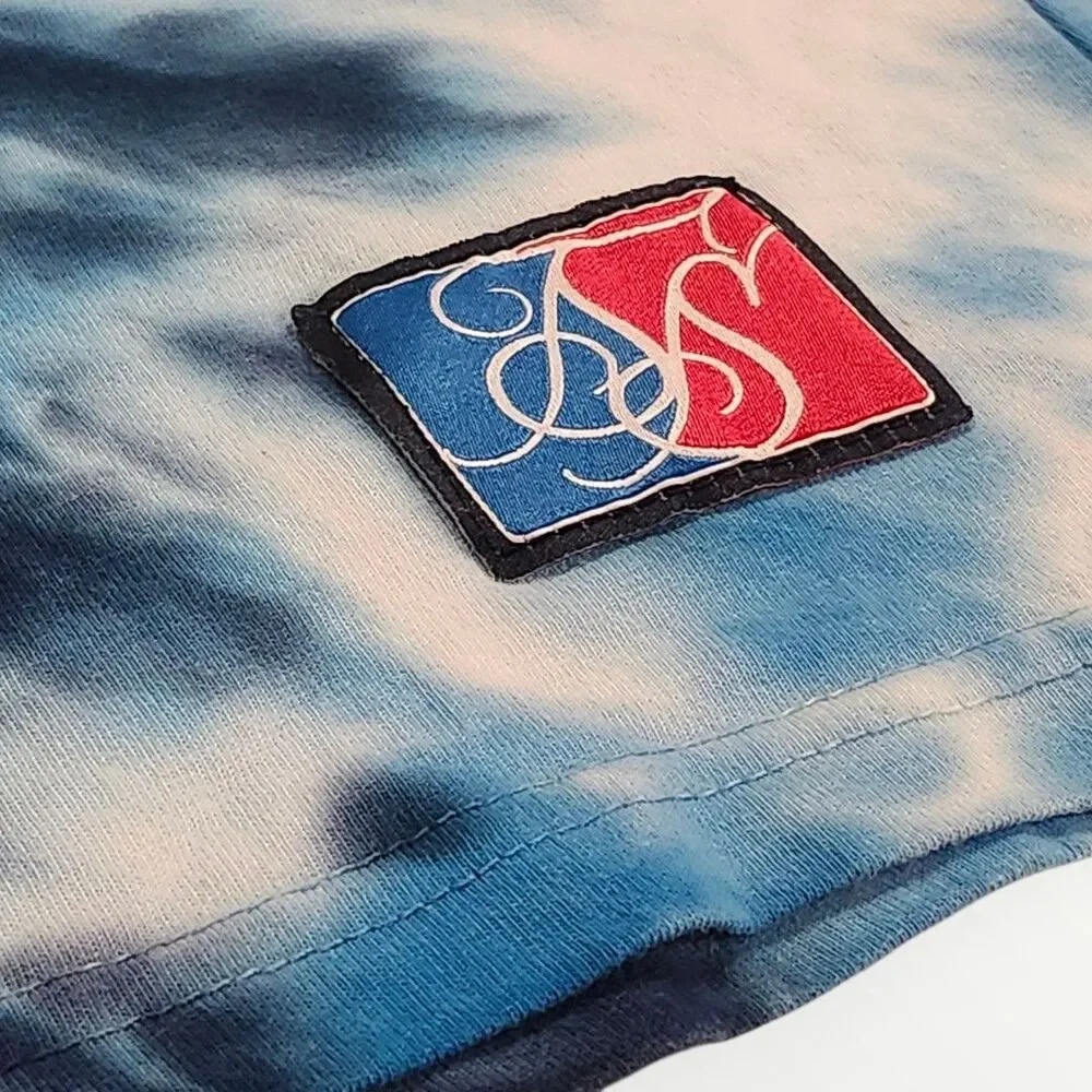 Vintage SIKSILK Space Jam TIE‎ DYE Over Sized T-shirt Mens Appx XL Looney Tunes